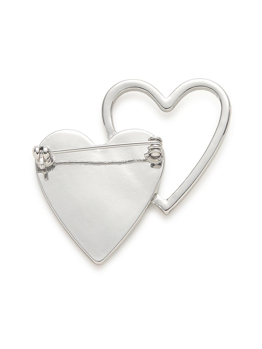 限定カラー】ダブルハートモチーフブローチ(その他)｜ファッション雑貨