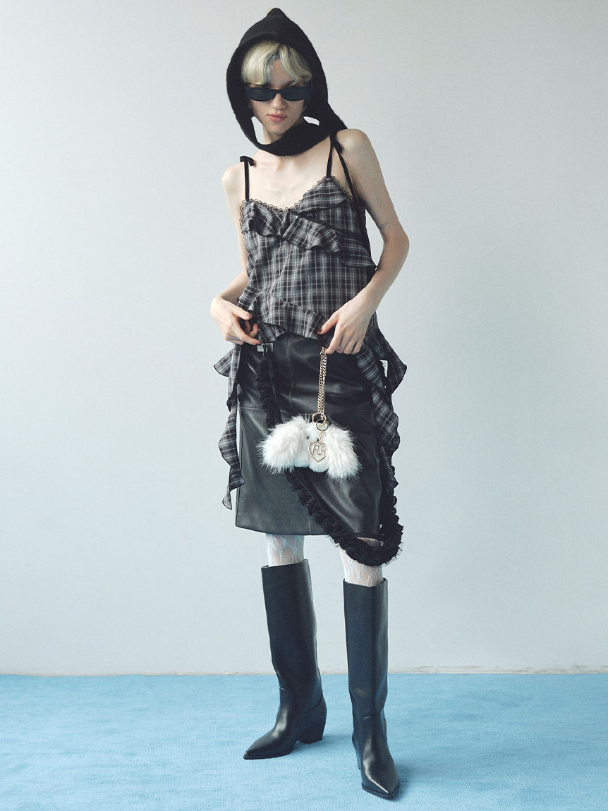 YOiM furfur ヨインファーファー　リボンハイヒール YOiM furfur ヨインファーファー リボンハイヒール
