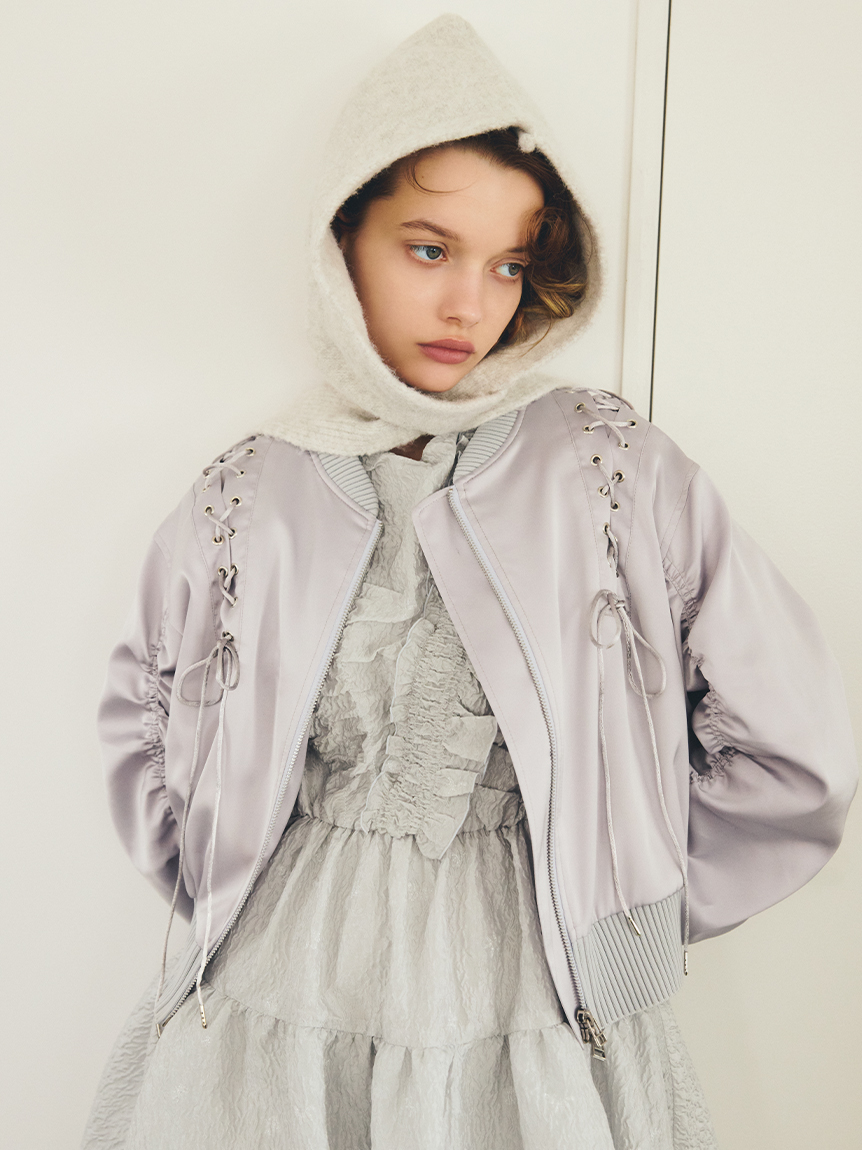 フード付きリボンマフラー(マフラー/ストール)｜ファッション雑貨