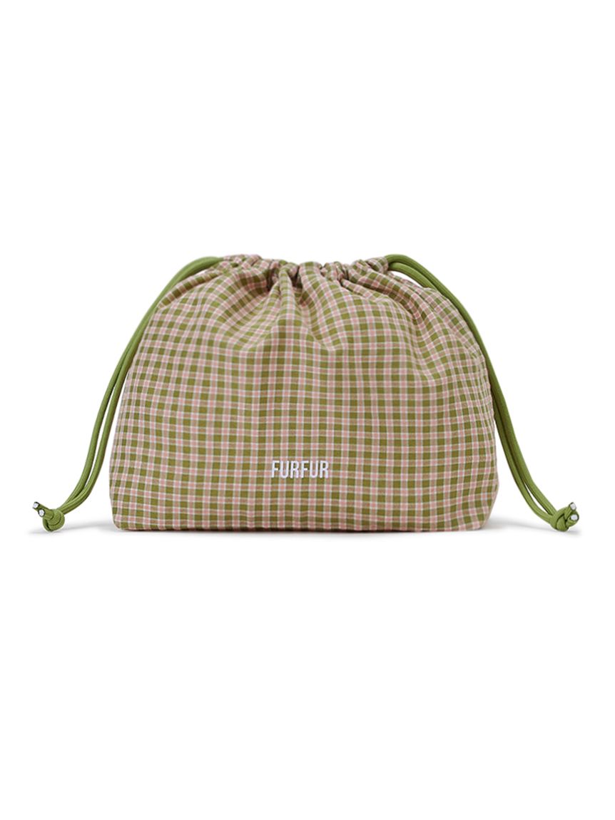 巾着ポーチ WEB限定カラー】ロゴプリント巾着ポーチ(財布/ポーチ