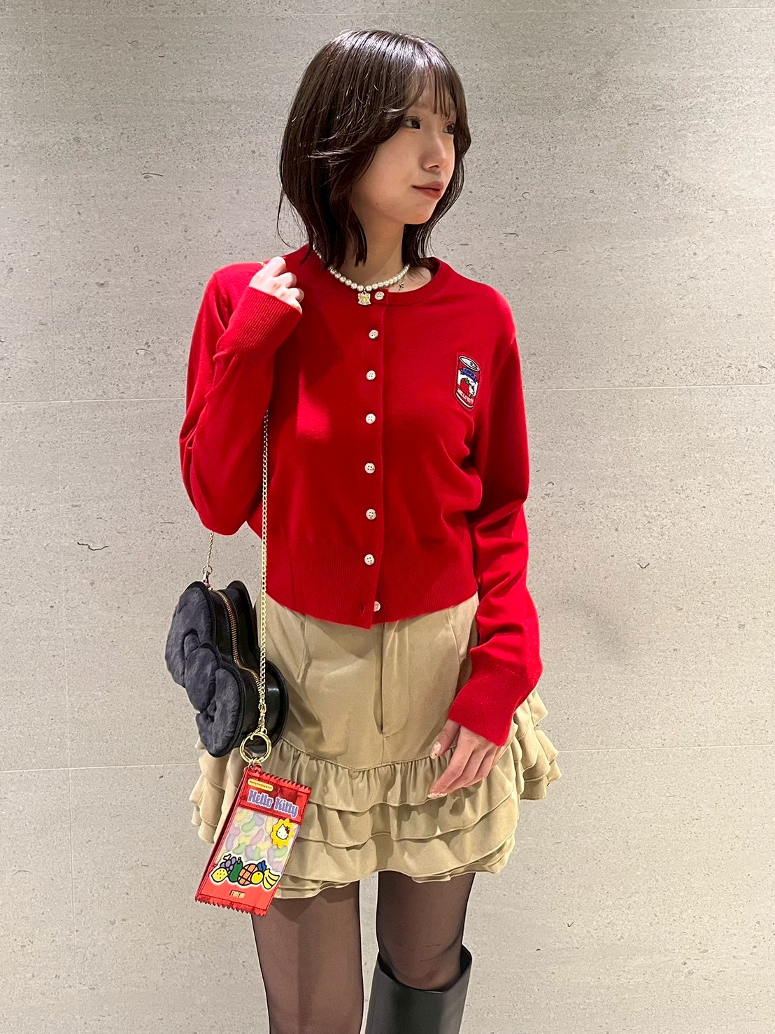 ⭐︎激レア⭐︎ハローキティ ビーズポーチ　キーホルダー 激レア商品】ハローキティ ポーチ ビーズ 2000年製 Yahoo!オークション