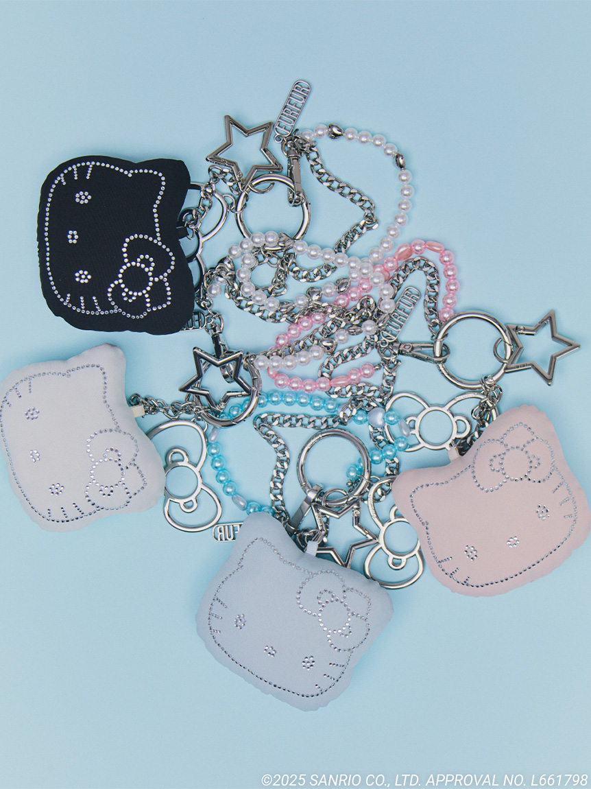 HELLO KITTYクリスタルチャーム(キーケース・キーホルダー
