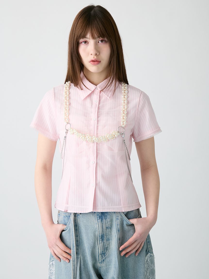 フラワーモチーフパールハーネス(その他)｜ファッション雑貨｜FURFUR