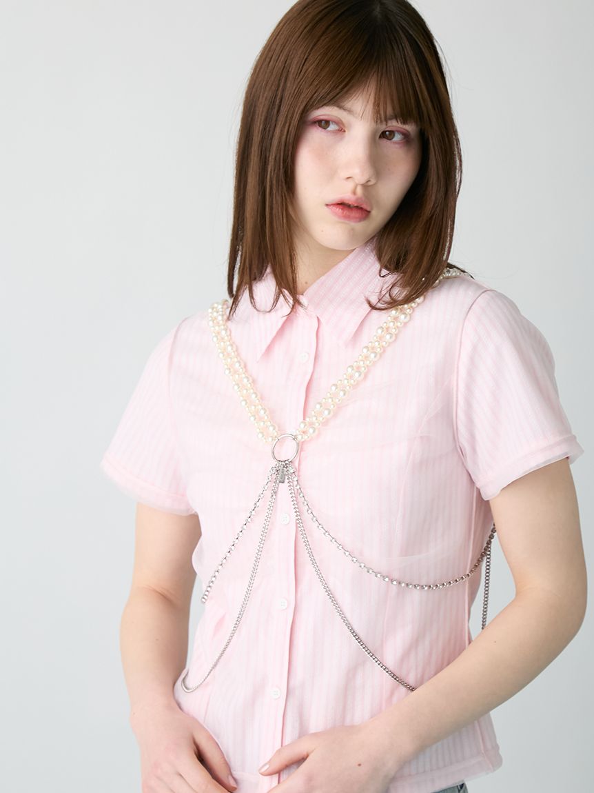 フラワーモチーフパールハーネス(その他)｜ファッション雑貨｜FURFUR