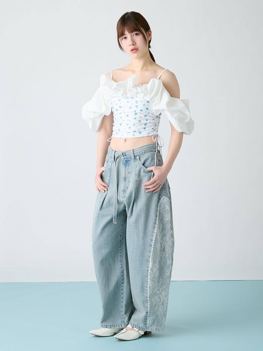 WEB限定カラー】フリルオフショルセットスウィムウェア(その他