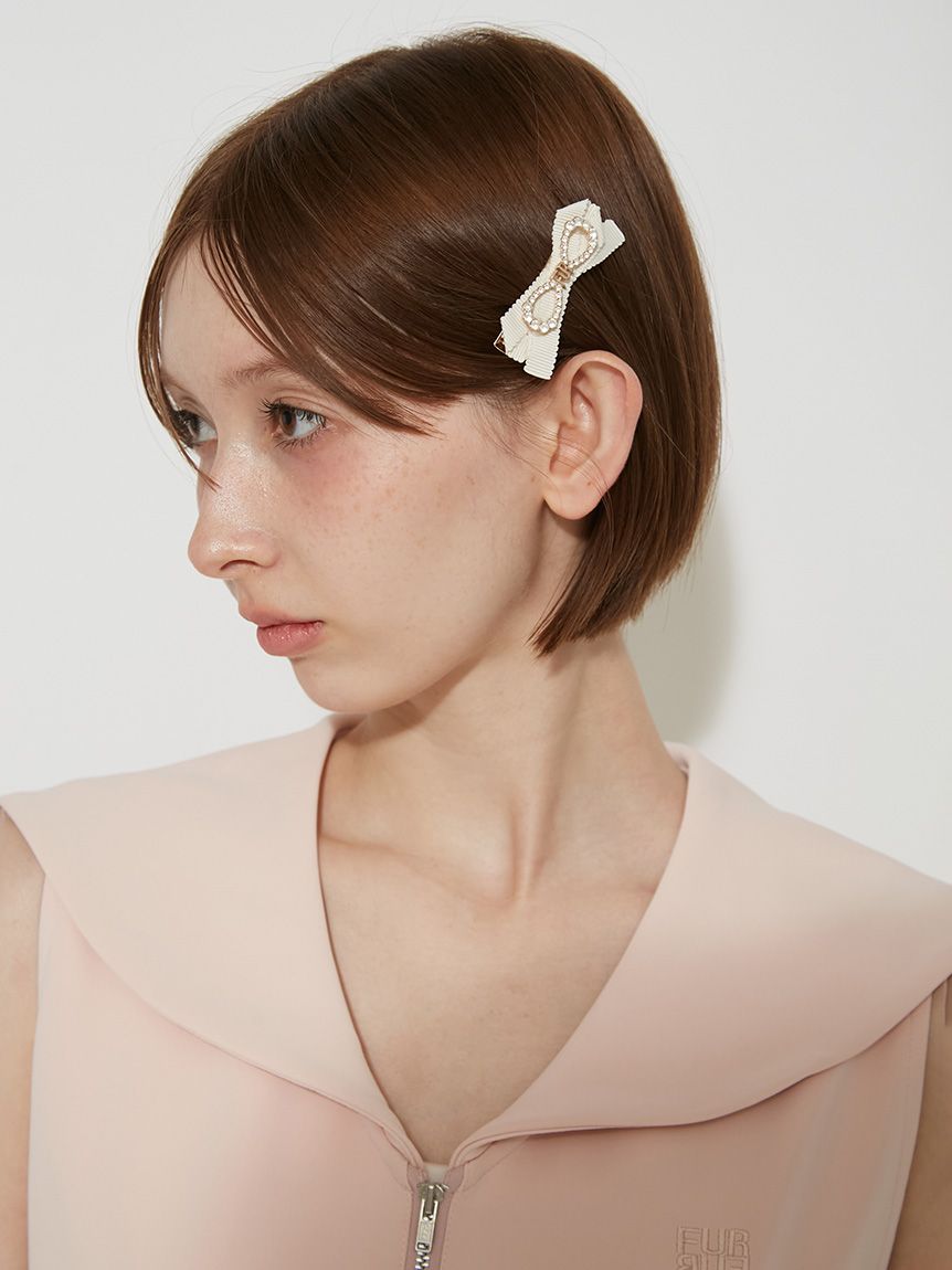 クリスタルリボンヘアピンセット(ヘッドアクセサリー)｜ACCESSORY
