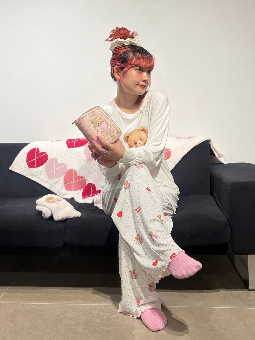 BABYL MOKOMOKO ブランケット 88cm x 88cm FURFUR×gelato pique】ベビモコハートアーガイルブランケット