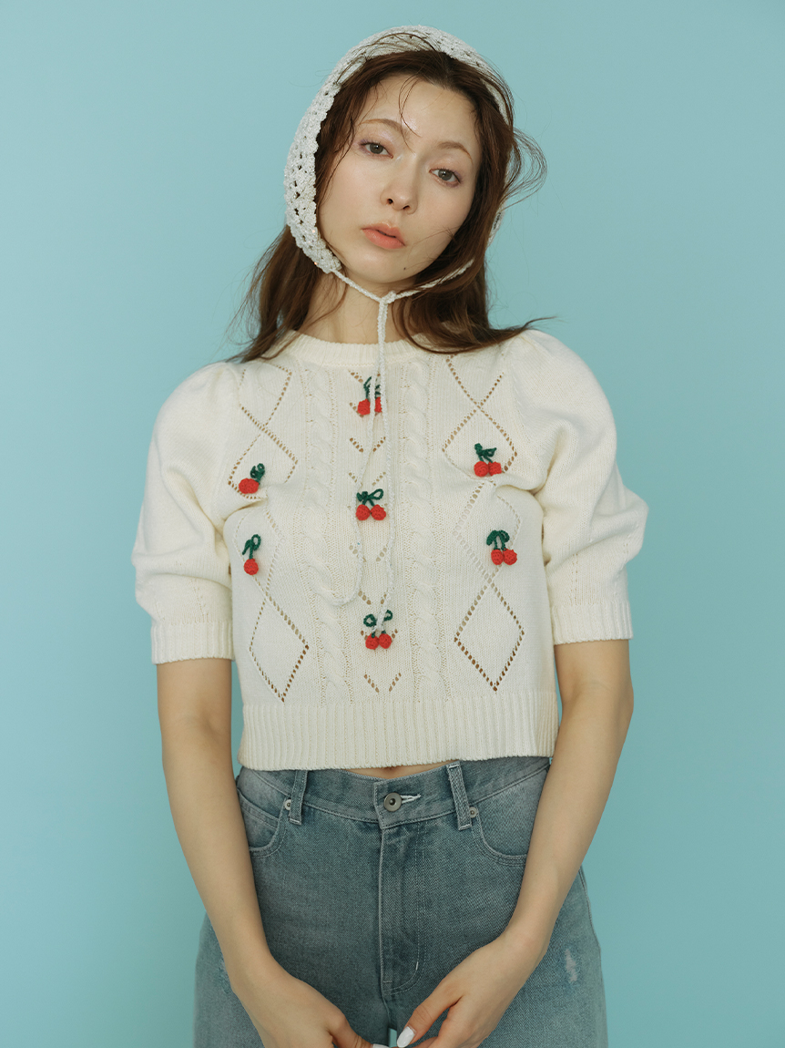 mame kurogouchi(マメクロゴウチ) 22SSBlade Top Crown Cloche