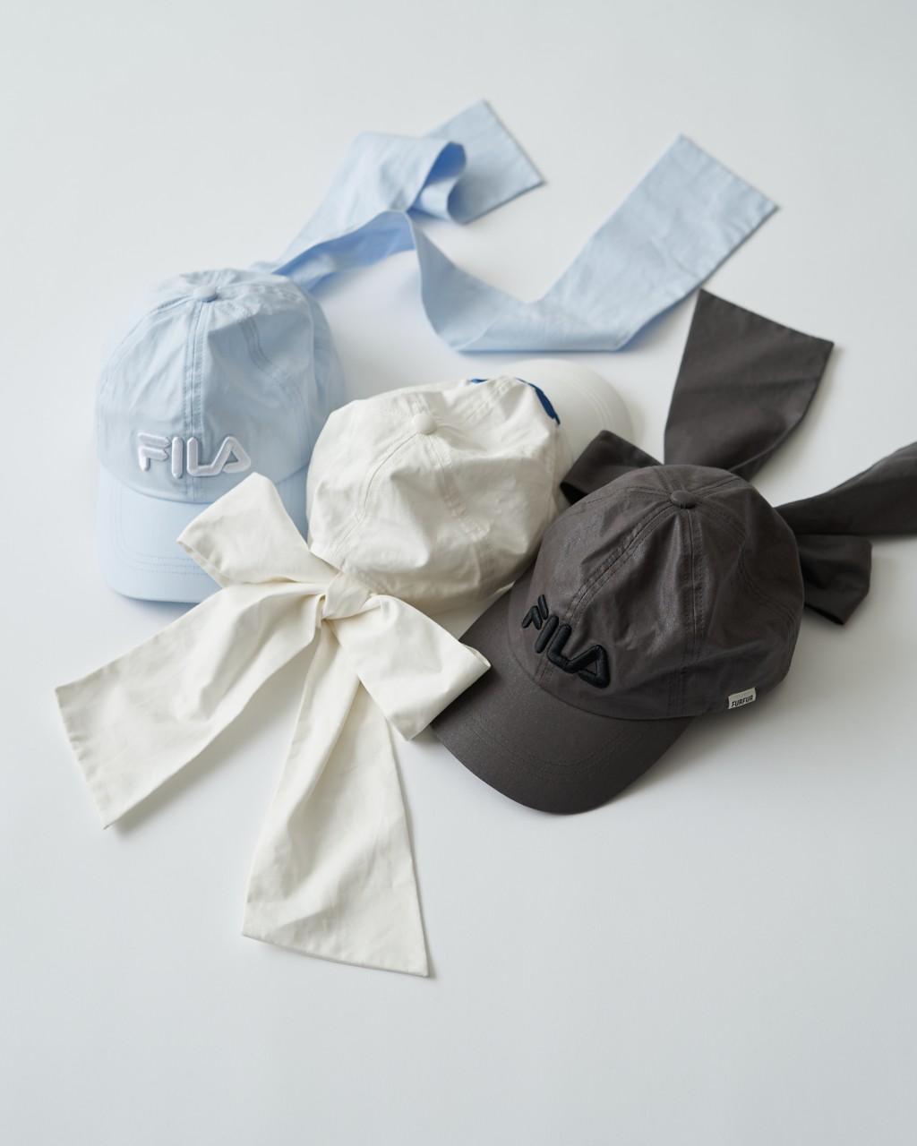 furfur fila コラボ ビックリボンキャップ 帽子 FILAコラボ】ビッグリボンキャップ(帽子)｜ファッション雑貨