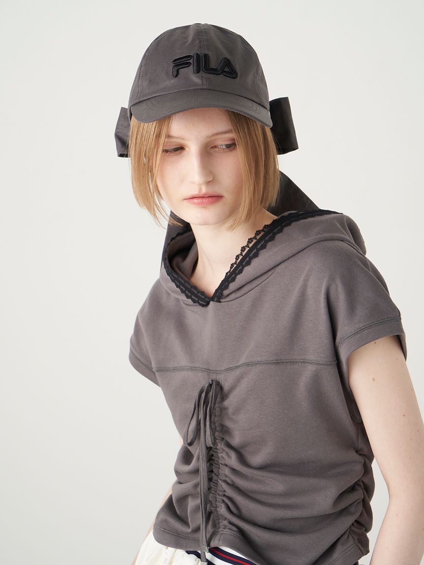 furfur fila コラボ ビックリボンキャップ 帽子 FILAコラボ】ビッグリボンキャップ（キャップ）｜FURFUR（ファー