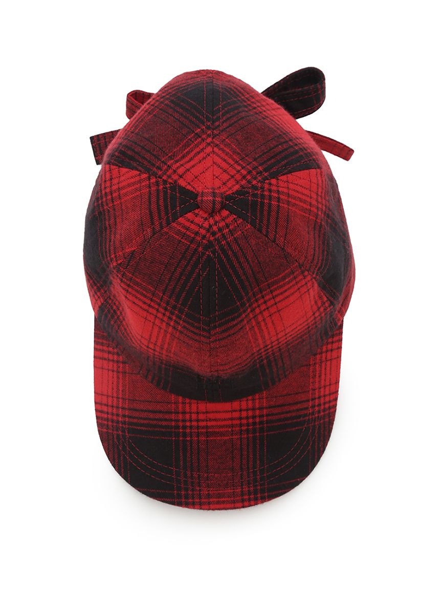 バックリボンチェック柄キャップ(帽子)｜ファッション雑貨｜FURFUR