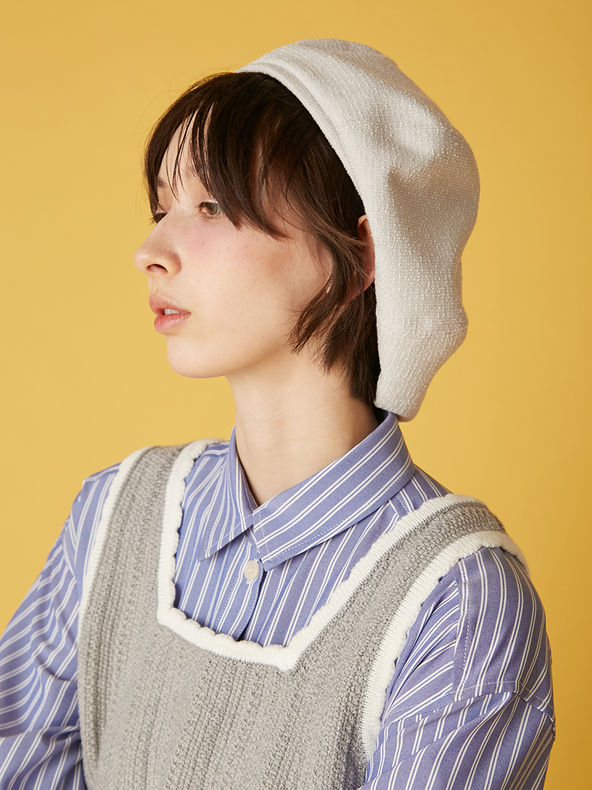 ロゴ刺繍ベレー帽(帽子)｜ファッション雑貨｜FURFUR（ファーファー