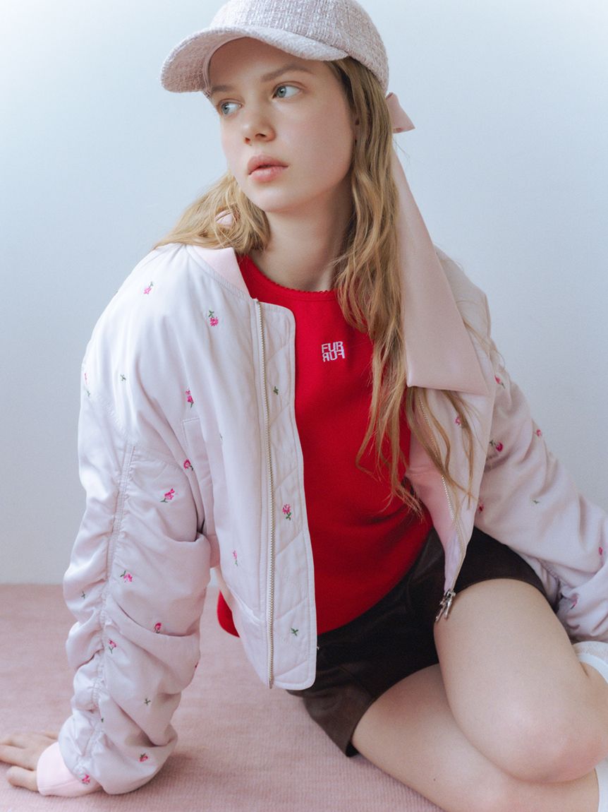 ツイード×サテンビッグリボンキャップ(帽子)｜ファッション雑貨