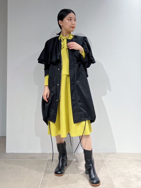 ルミネ新宿2店限定カラーあり フリル ボウタイニットワンピース ワンピース ワンピース Furfur ファーファー 公式サイト オフィシャル通販サイト