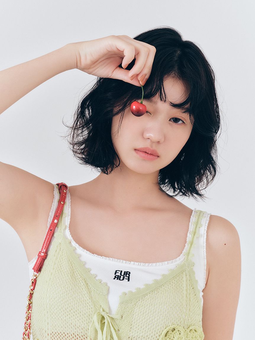 ハートクロシェキャミワンピース(ロングワンピース)｜ワンピース