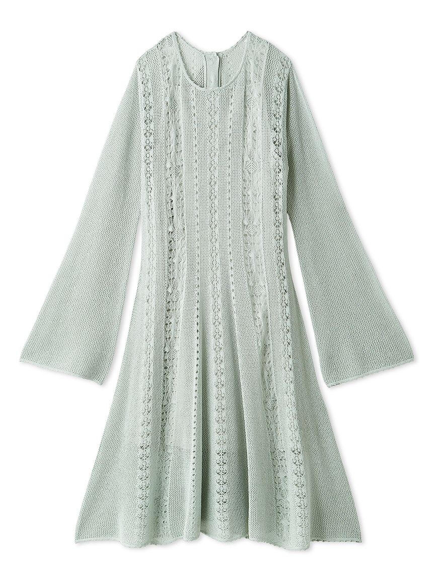 透かし編みニットワンピース(ミニワンピース)｜ワンピース｜FURFUR