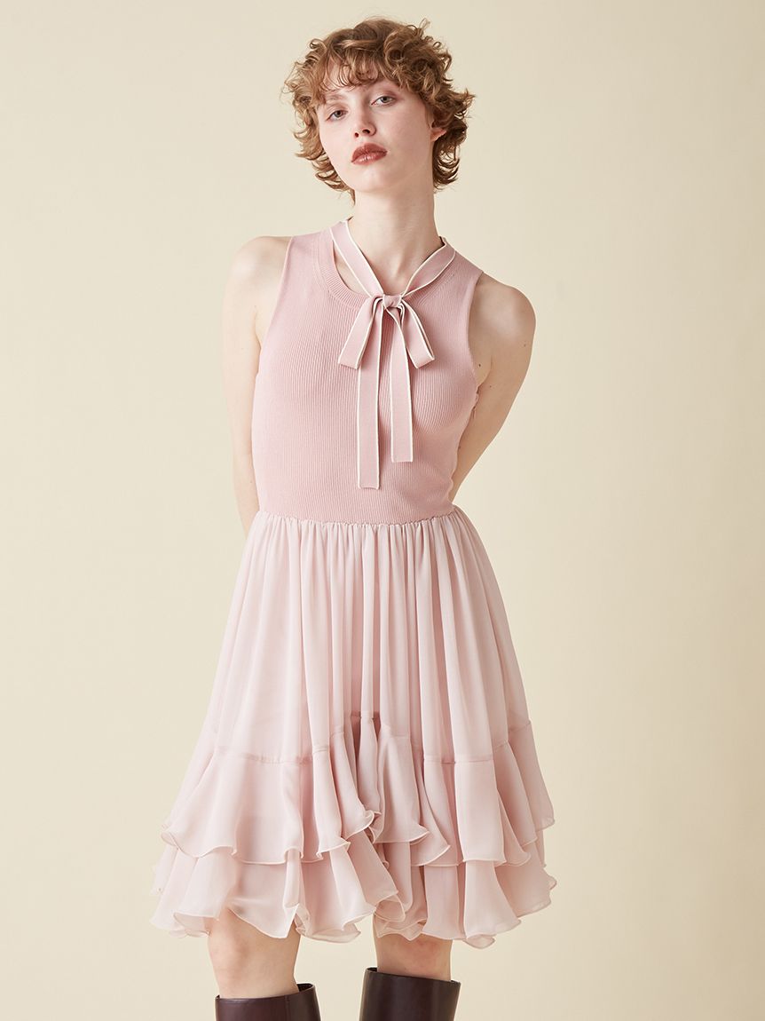 限定カラー】スカートドッキングワンピース(ロングワンピース