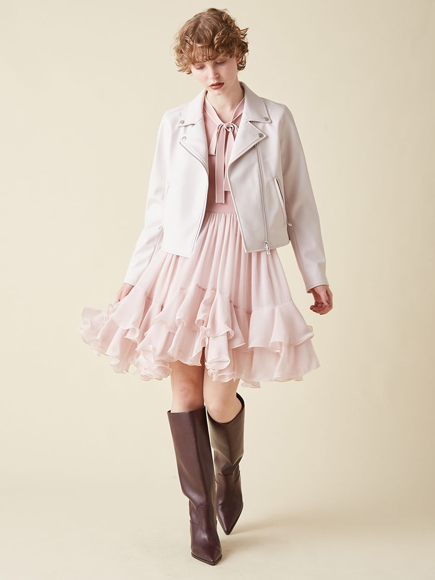 限定カラー】スカートドッキングワンピース(ロングワンピース