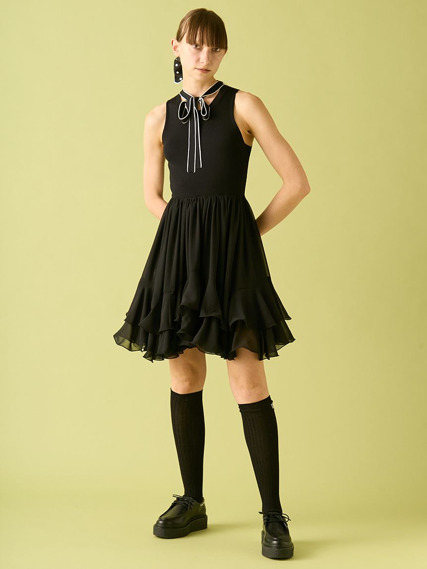 限定カラー】スカートドッキングワンピース(ロングワンピース