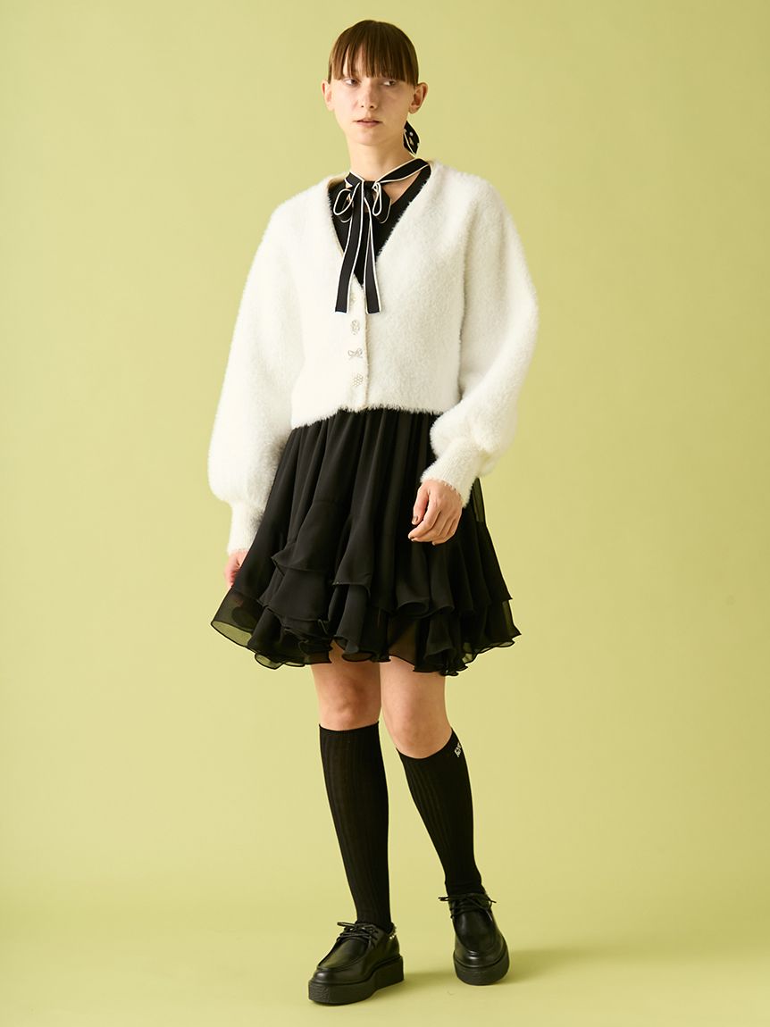 ぷりん伯爵様 1067 PRE-ORDER】Sheep Leather Front Button Single Blouson
