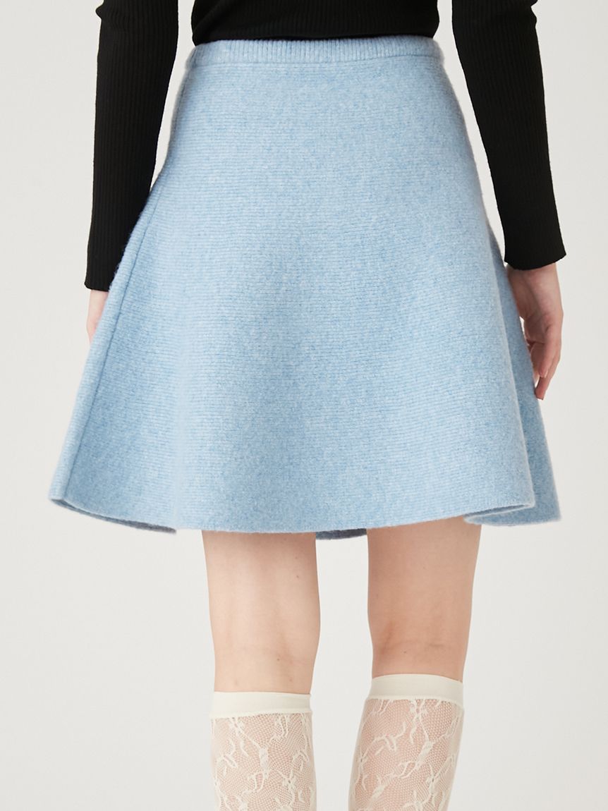 薄水色ノーソーイングニット3084 WEB・一部店舗限定カラー】ボウタイトリムニットセットアップ