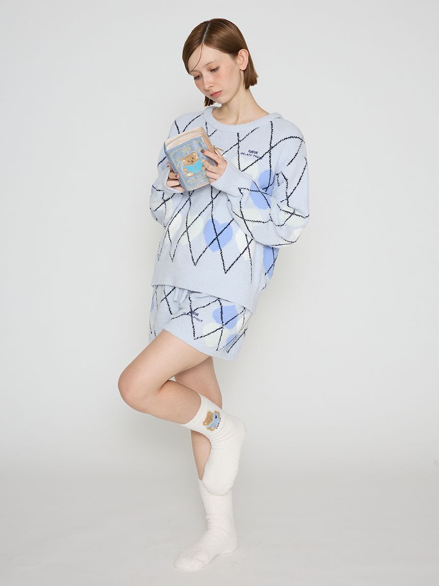 FURFUR×gelato pique】ベビモコハートアーガイルショートパンツ
