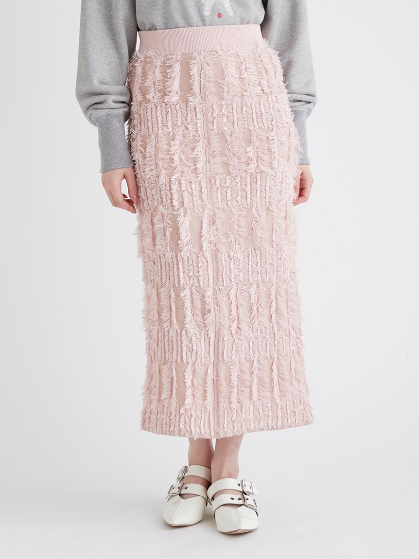 純正店舗FURFUR 立体透かし編みスカート(未使用新品) スカート