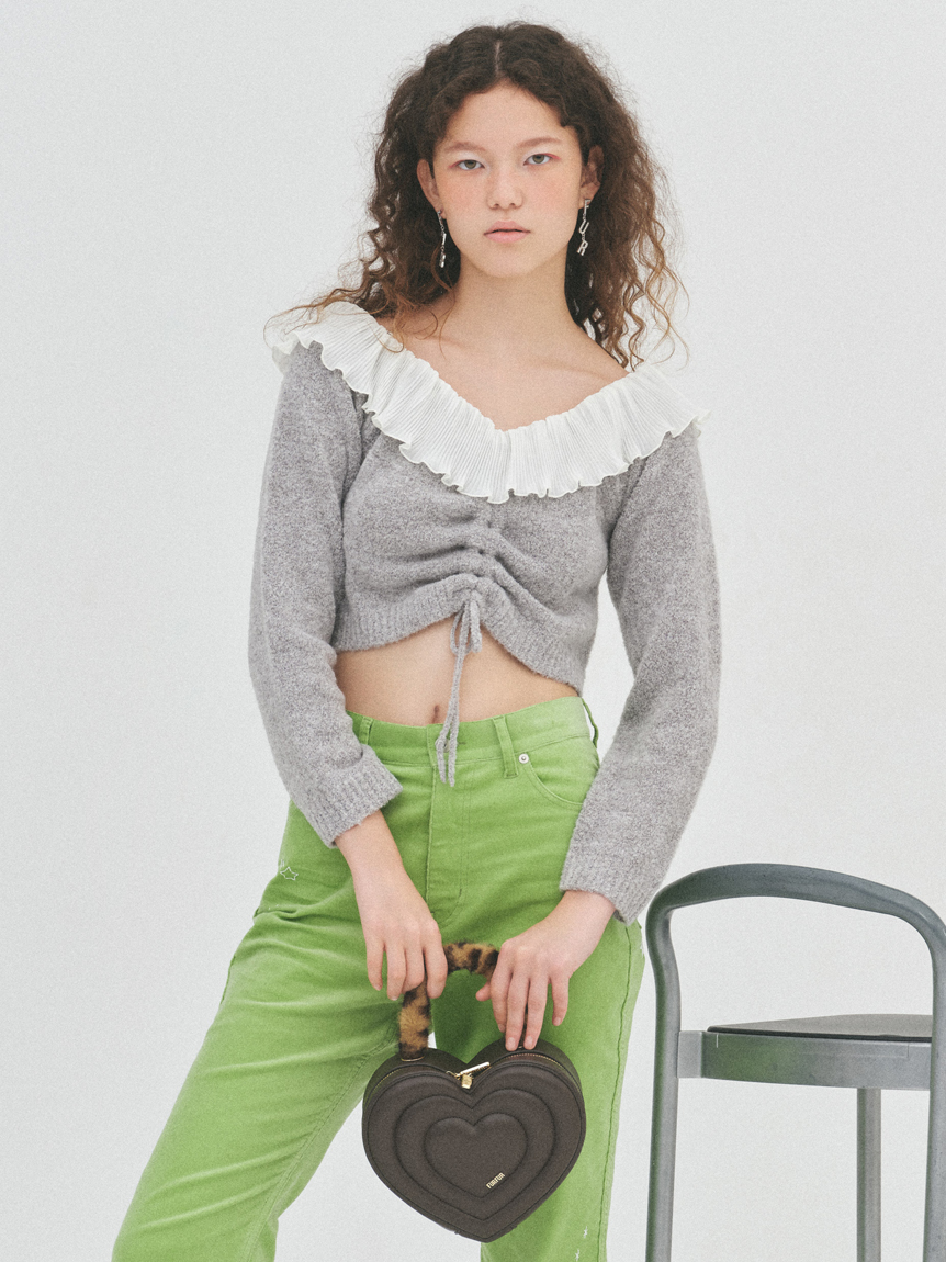 オフショルフリルプルオーバー(Tシャツ／カットソー)｜トップス