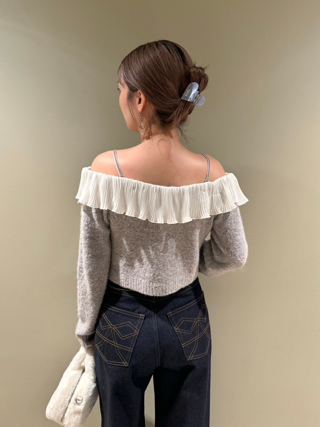 オフショルフリルプルオーバー(Tシャツ／カットソー)｜トップス