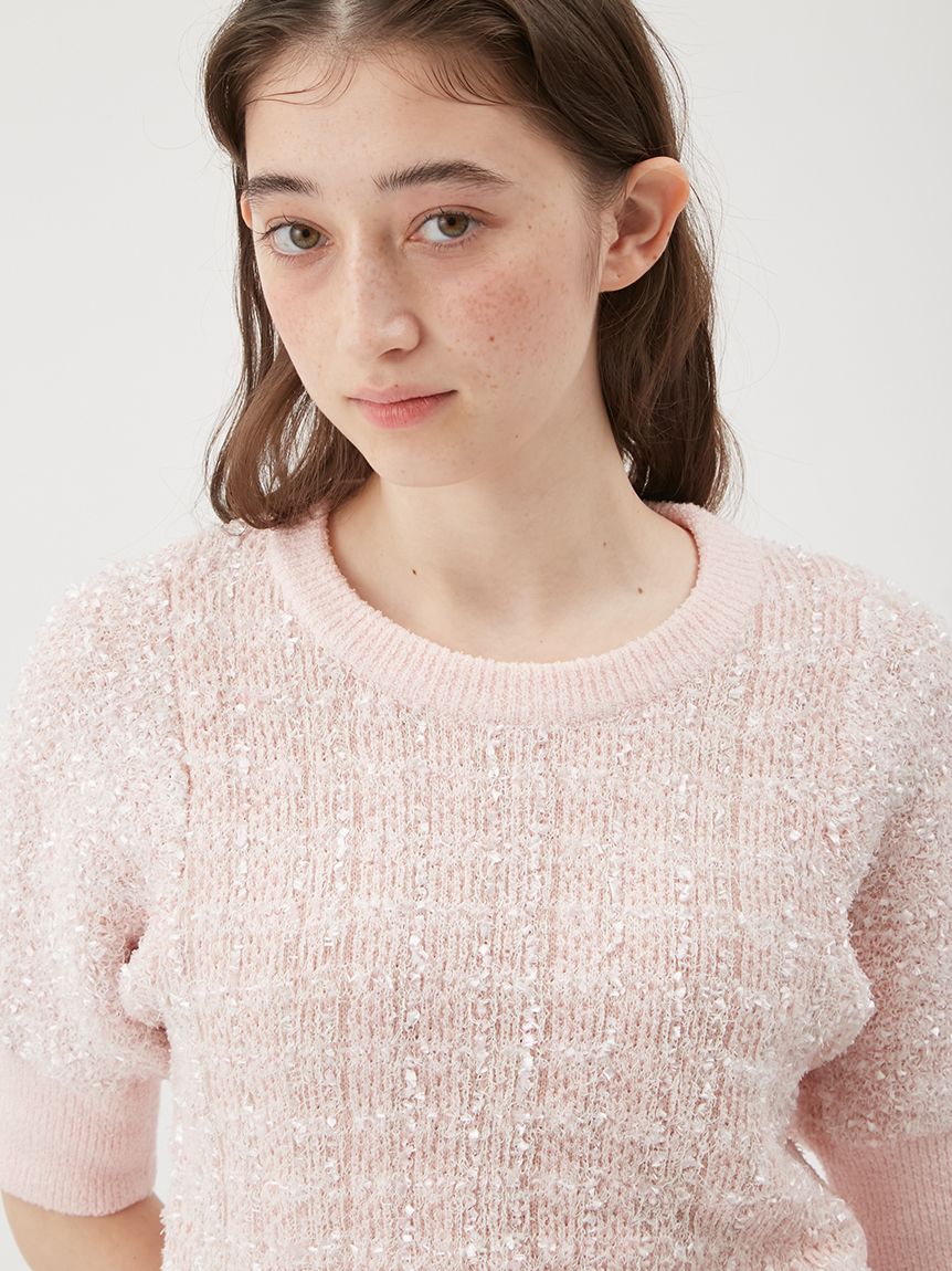 ファーファー FURFUR スリーブデザインニットトップス トップス