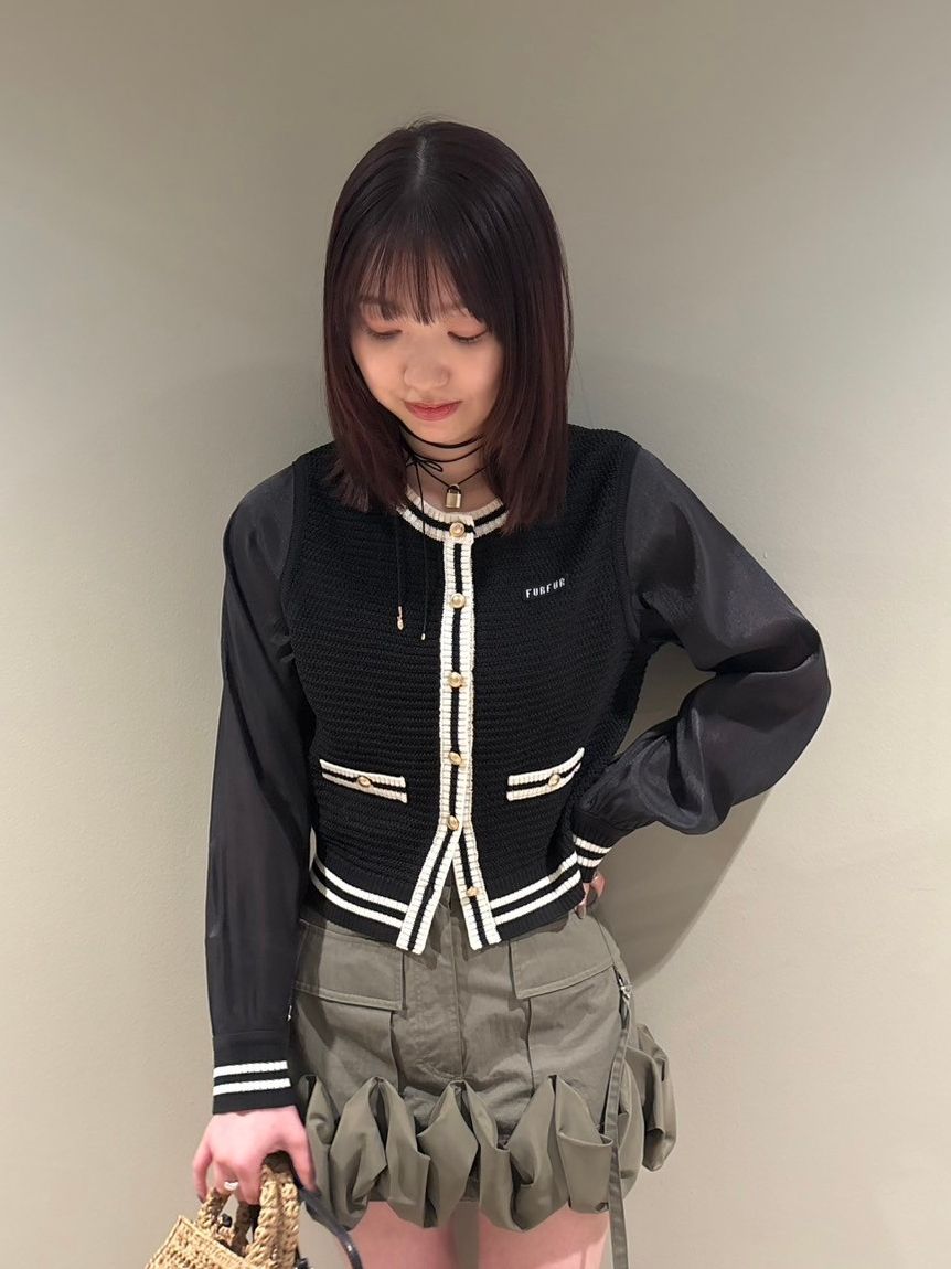 袖シアードッキングカーディガン(カーディガン)｜トップス