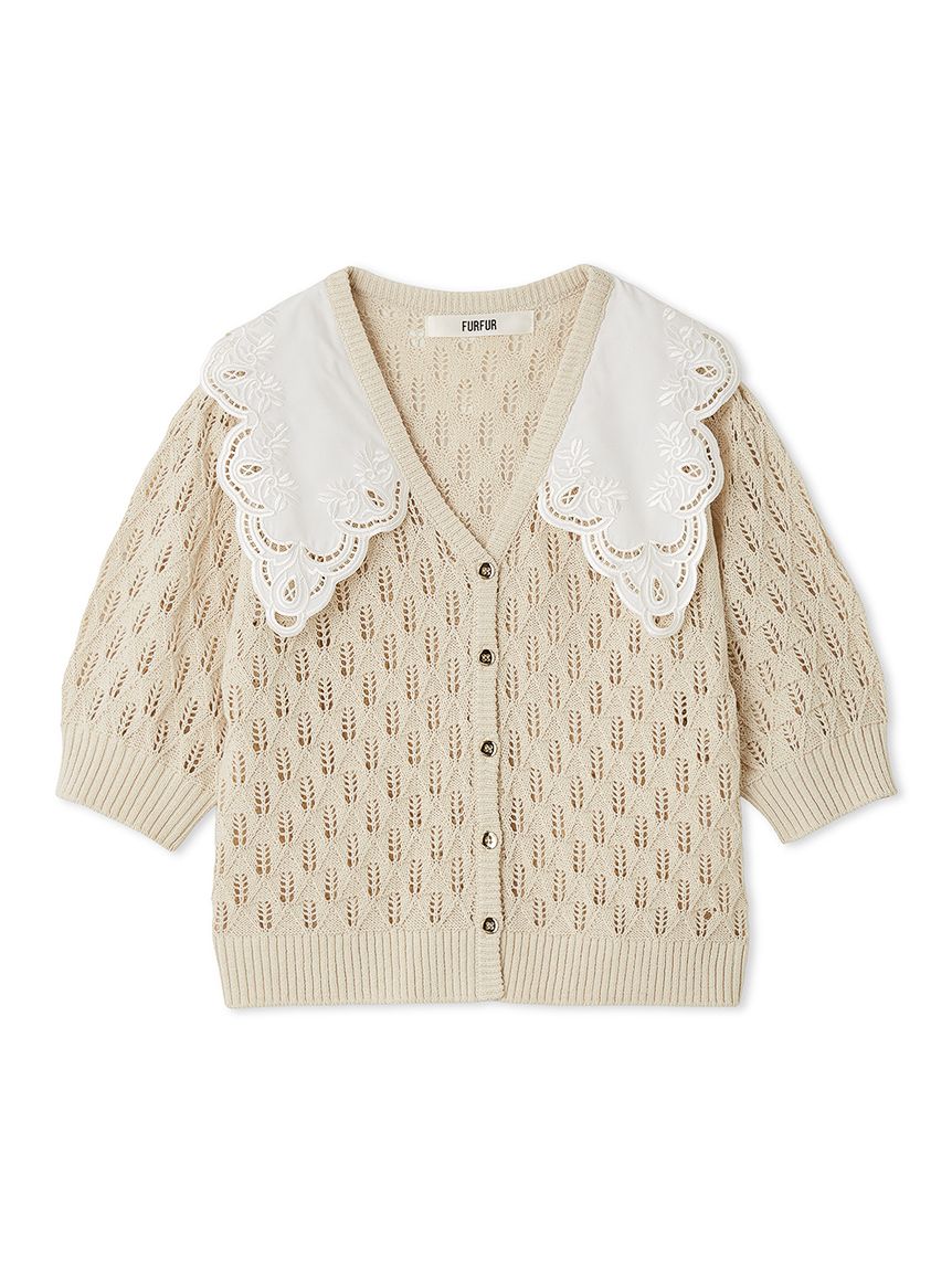 furfur◆カーディガン(厚手)/--/ナイロン/GRY/RWNT245043 クロップドリブカーディガン(F BLK)｜ FURFUR｜渋谷PARCO