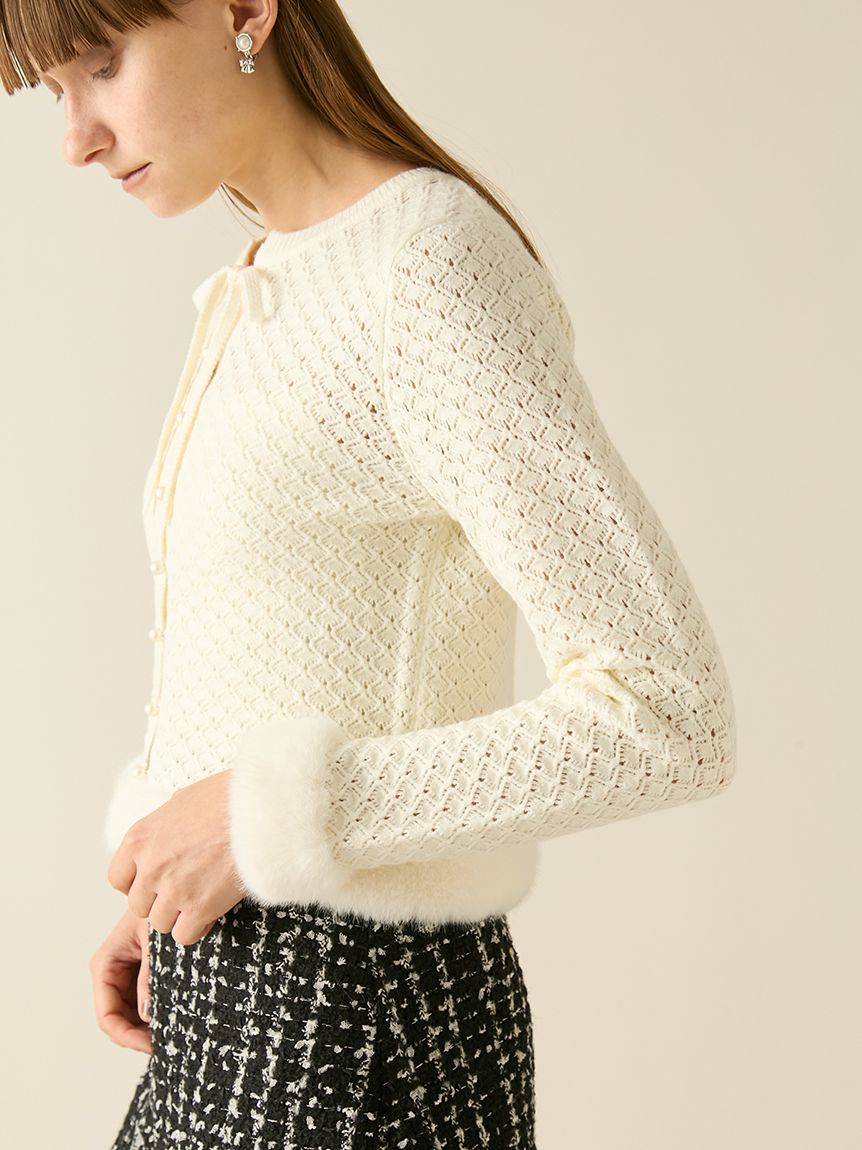 エコファートリムカーディガン(ニット)｜トップス｜FURFUR（ファー