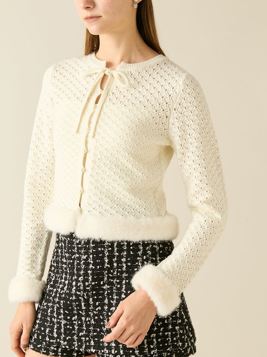 エコファートリムカーディガン(ニット)｜トップス｜FURFUR（ファー