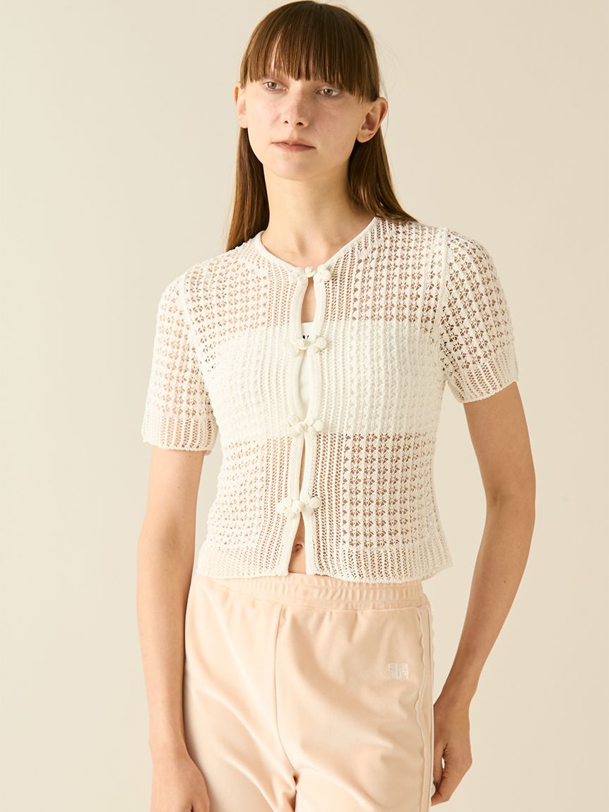 まんじゅう　【ENOF】 チャイナニット　china knit まんじゅう様専用 【ENOF】 チャイナニット china knit - トップス