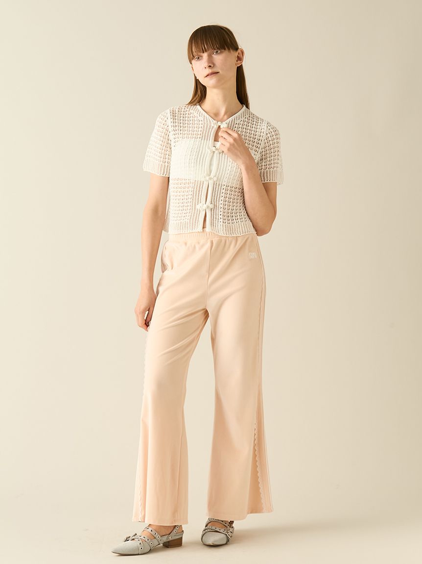 レース編みチャイナニットトップス(ニット)｜トップス｜FURFUR（ファー