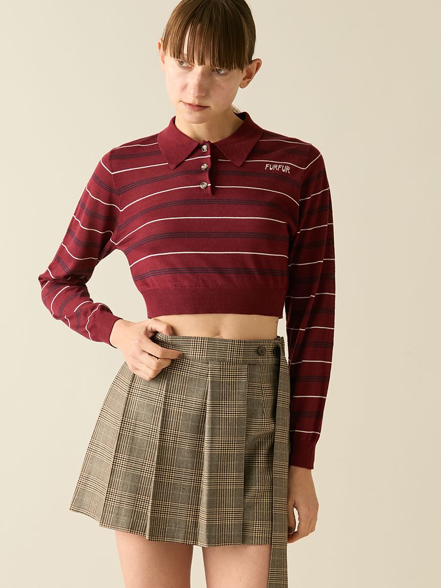 シャツレイヤードポロニット(ニット)｜トップス｜FURFUR（ファーファー