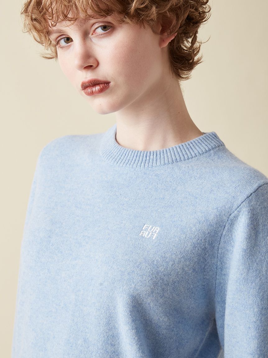 MADISONBLUE クルーネック ウール ニット 刺繍 HELLO CREW NECK PO | KNIT | MADISONBLUE