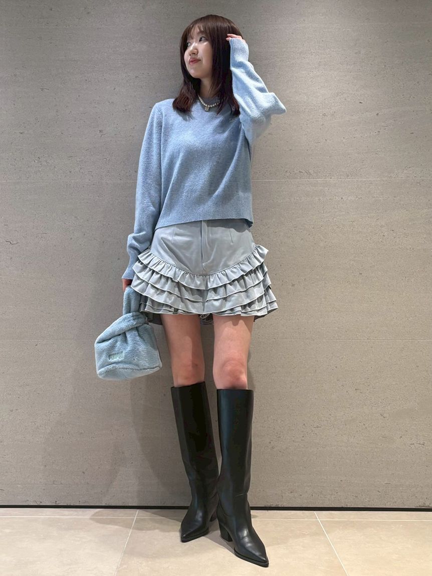 ロゴ刺繍クルーネックセーター(ニット)｜トップス｜FURFUR（ファー