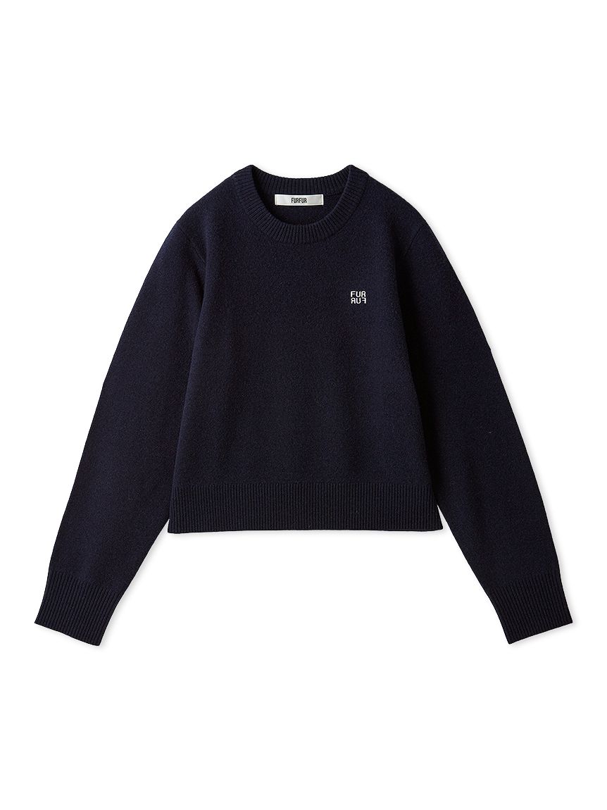 ロゴ刺繍クルーネックセーター(ニット)｜トップス｜FURFUR