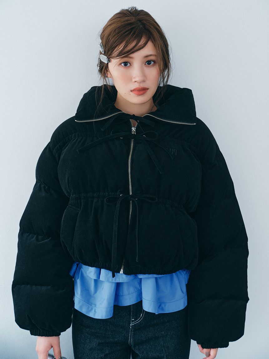 WEB限定カラー】ペプラムレイヤードカーディガン(ニット