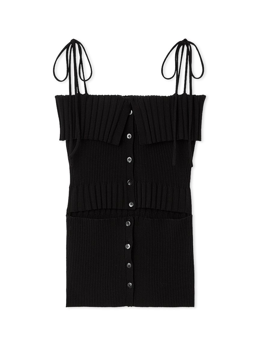 スラッシュデザインニットビスチェ(ニット)｜トップス｜FURFUR（ファー