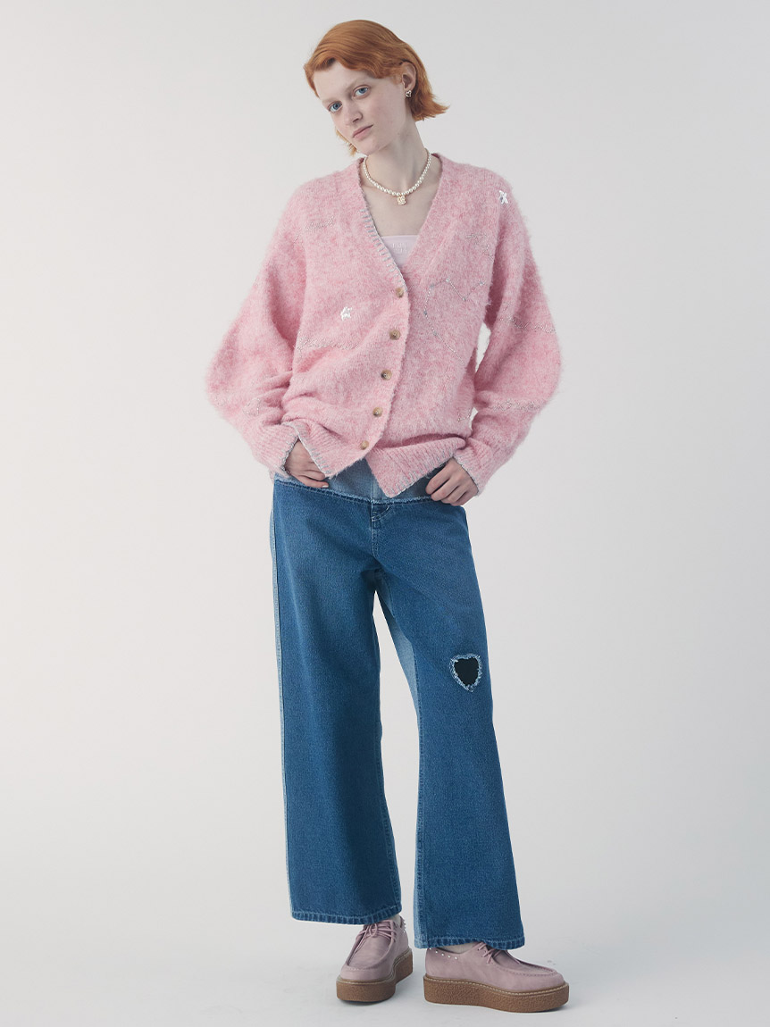 スターモチーフ刺繍カーディガン(ニット)｜トップス｜FURFUR（ファー