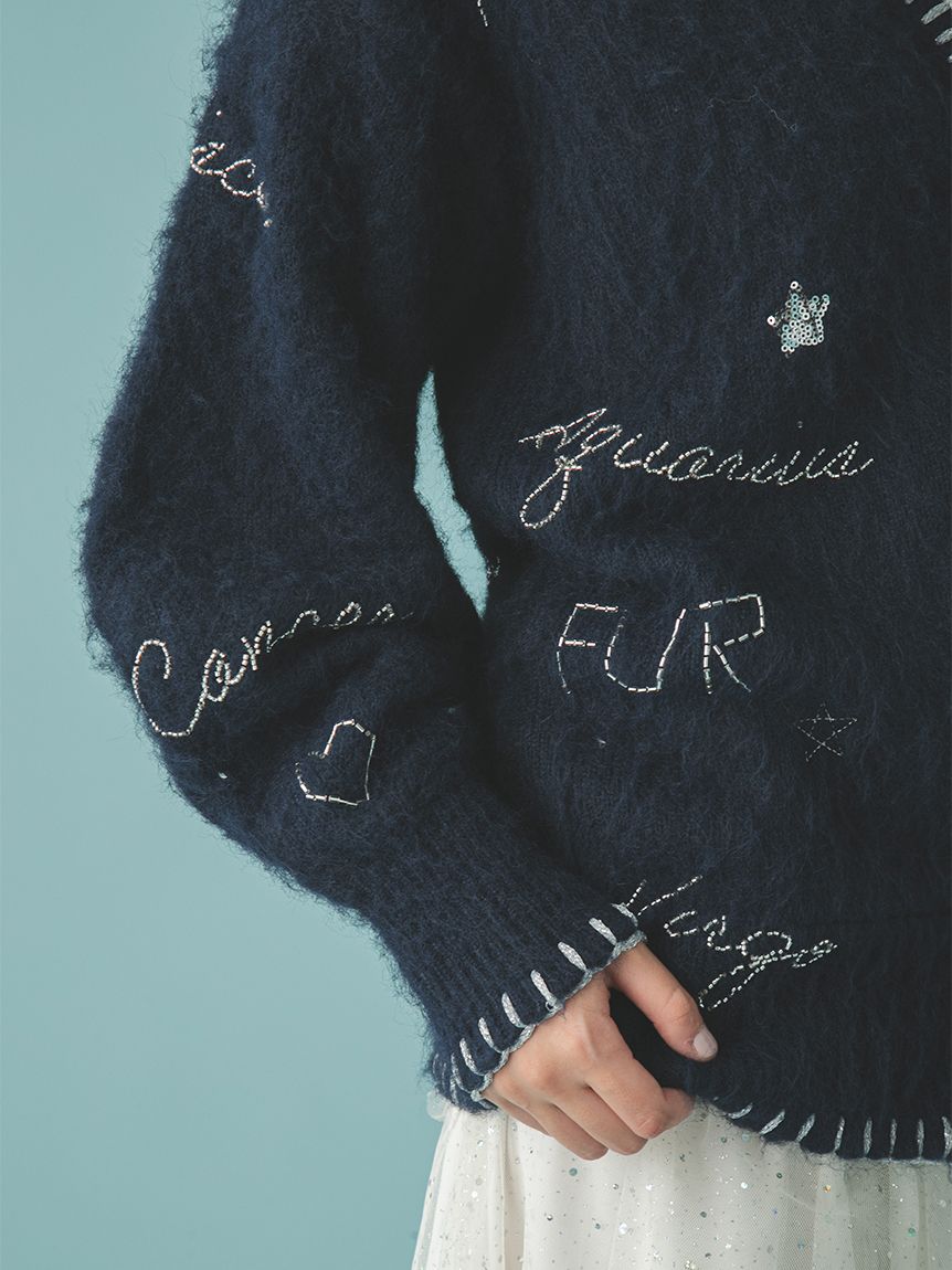 スターモチーフ刺繍カーディガン(ニット)｜トップス｜FURFUR（ファー