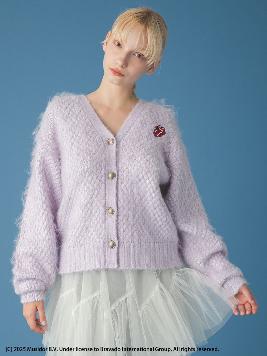 FURFUR（ファーファー）袖シアードッキングカーディガン　ライトグレー FURFUR（ファーファー）袖シアードッキングカーディガン ライト