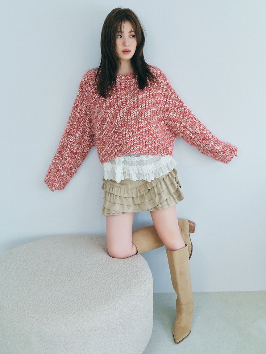 ミックスヤーンチャンキーセーター(ニット)｜トップス｜FURFUR（ファー