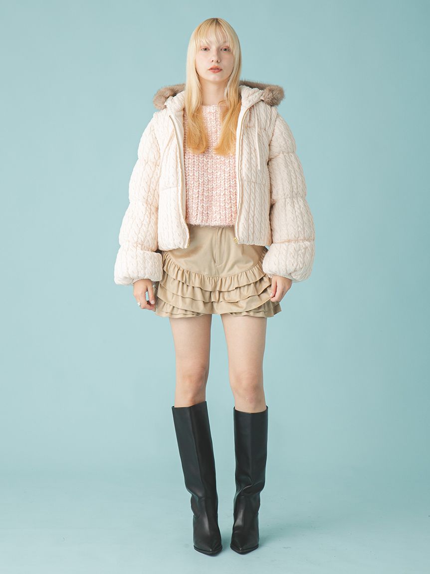 トップス Fluffy loose knit AM1433 Fluffy loose knit