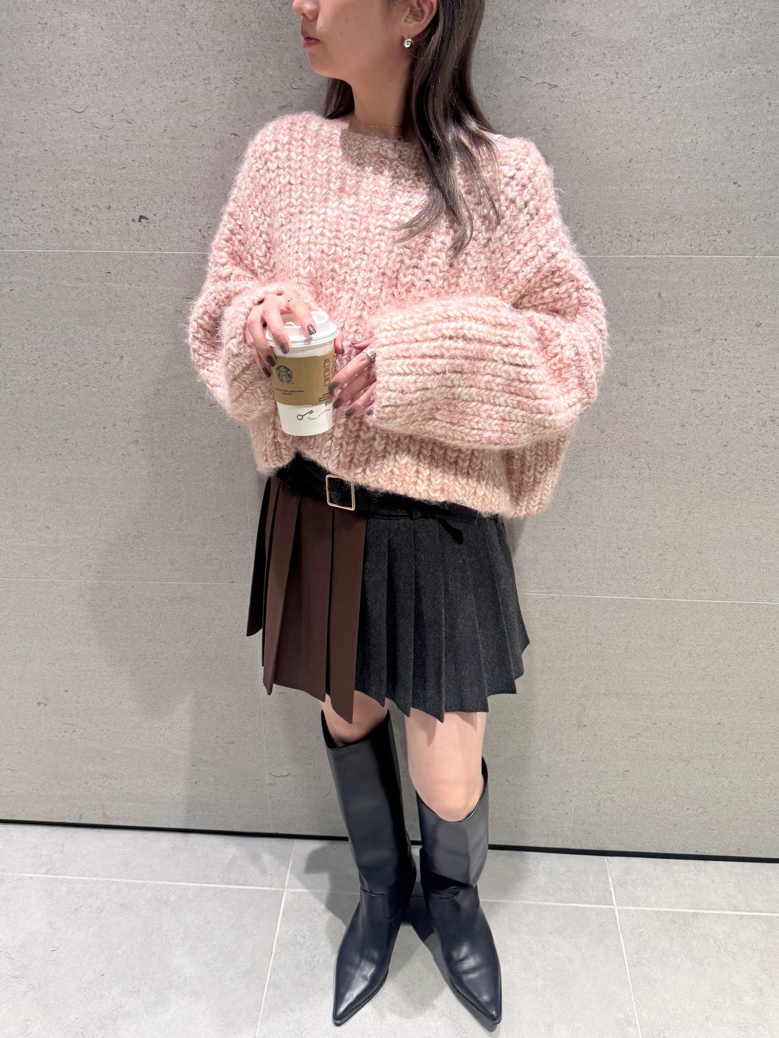 ニット セーター ミックスヤーンチャンキーセーター(ニット)｜トップス｜FURFUR（ファー