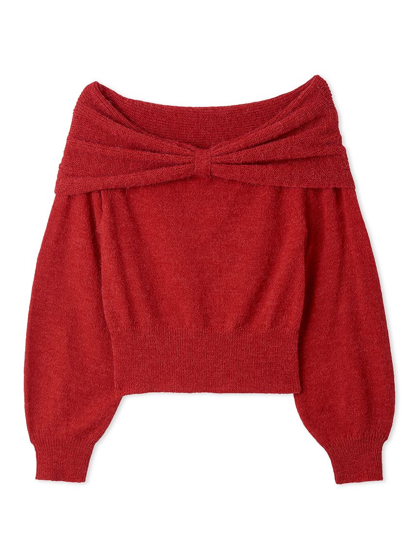 リボンモヘアニットトップス(ニット)｜トップス｜FURFUR（ファーファー