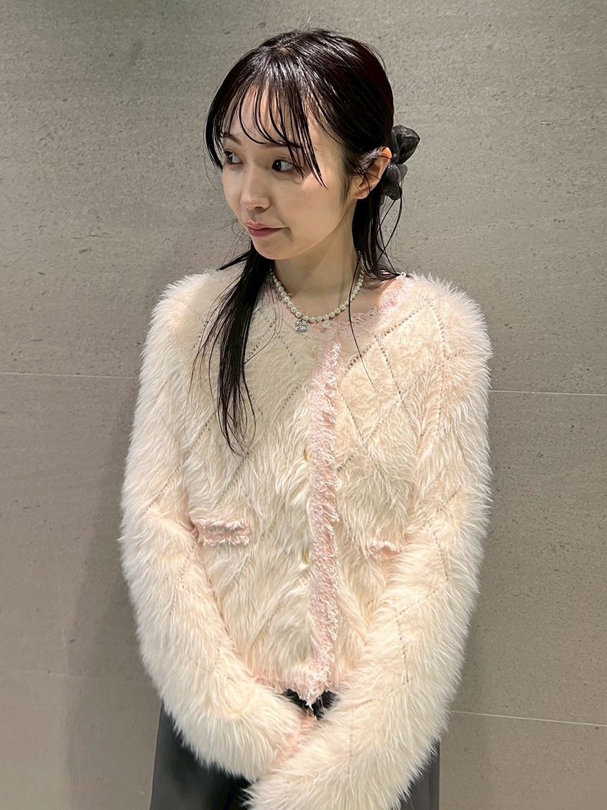 限定カラー】フェザーツイードカーディガン(ニット)｜トップス｜FURFUR